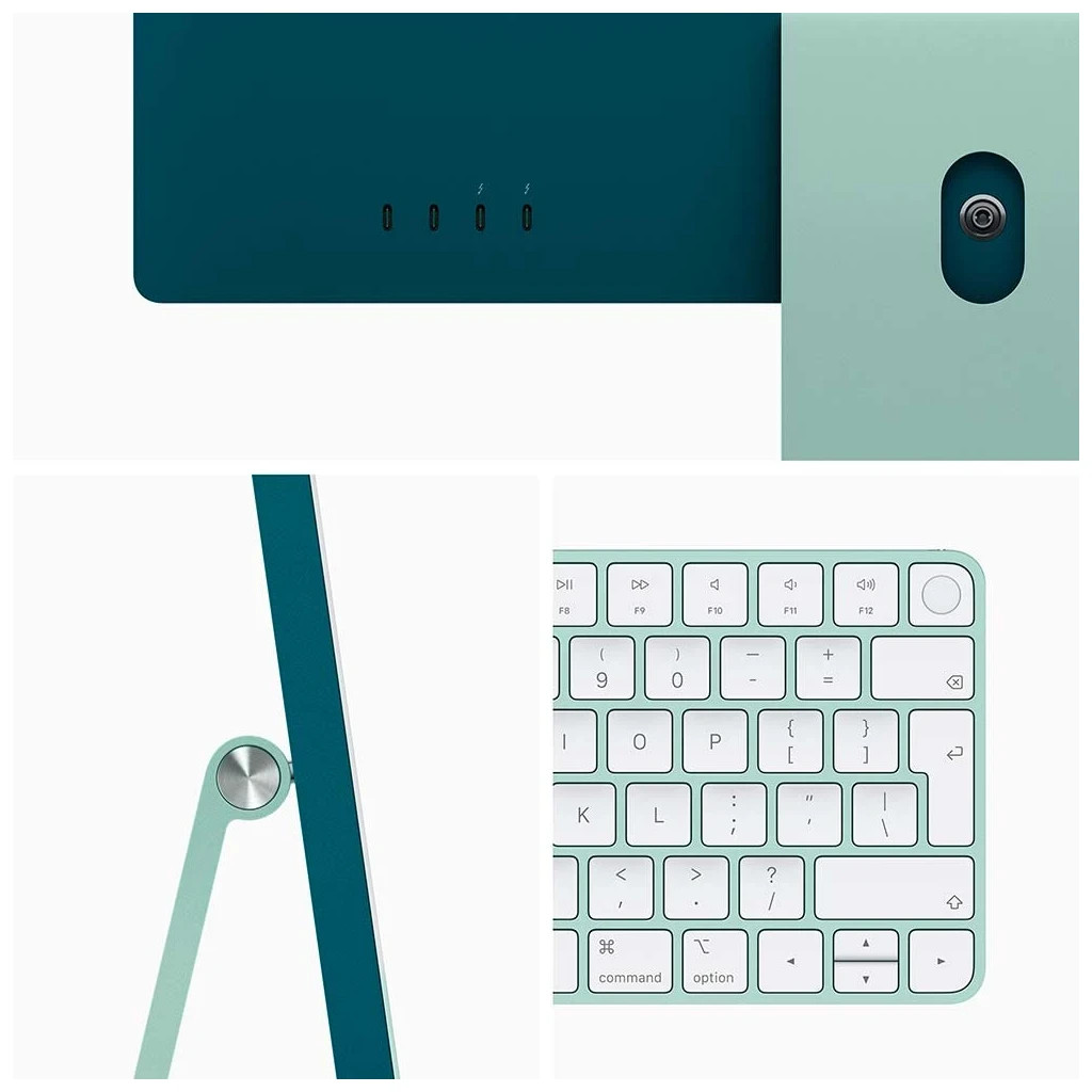 Комп'ютер Apple A2438 24" iMac Retina 4.5K / Apple M1 / Green (MGPJ3UA/A) - зображення 4