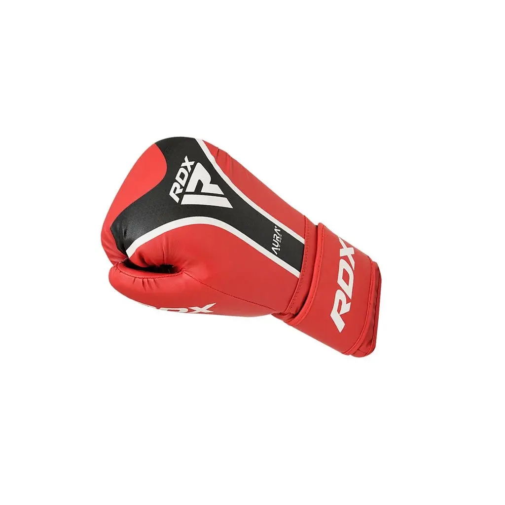 Боксерські рукавички RDX Aura Plus T-17 Red/Black 12 унцій (BGR-T17RB-12OZ+) - зображення 6