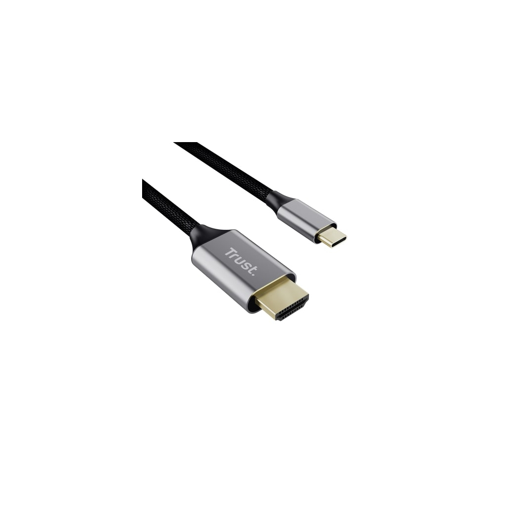 Кабель мультимедійний USB-C to HDMI M 2.0m black Trust (25630_TRUST) - зображення 2