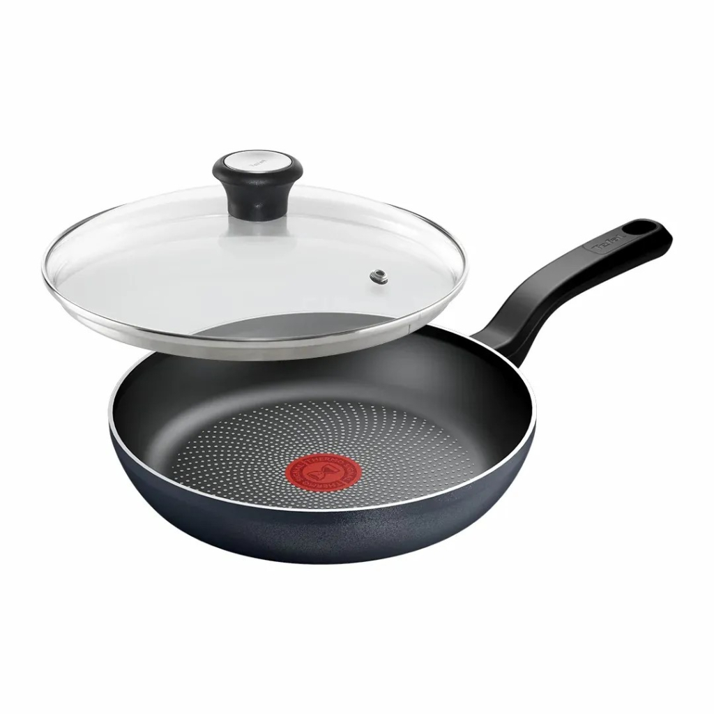 Сковорода Tefal So'' Light 24 см, алюміній, бакеліт, скло, чорний (H0560442_SET) - зображення 1