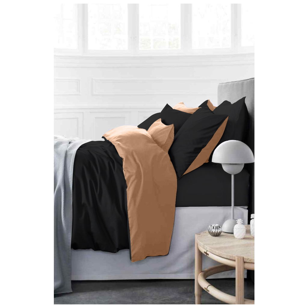 Постільна білизна MirSon Сатин Premium Dark Coffee 0165+0055 160х220 (2200001479128) - зображення 1