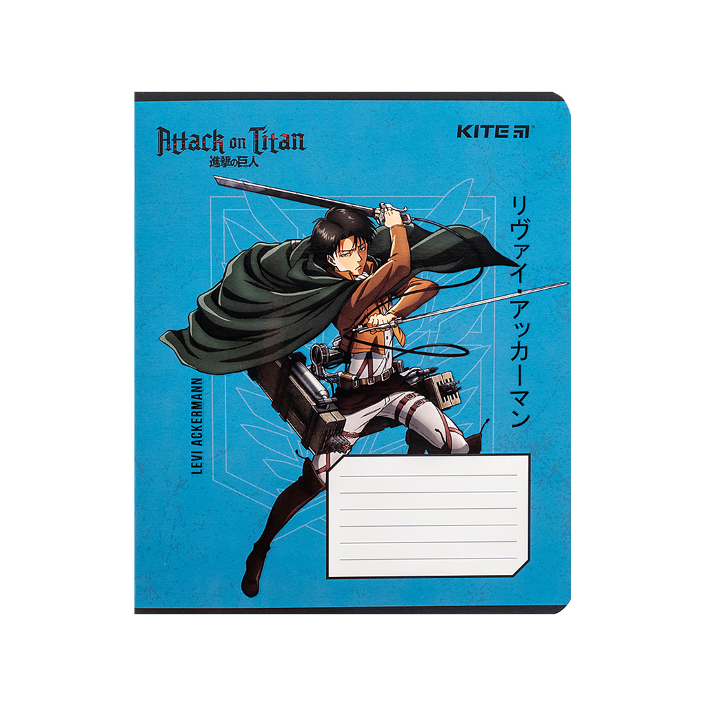 Зошит Kite Attack on Titan, 12 аркушів, лінія (AT24-234) - зображення 12