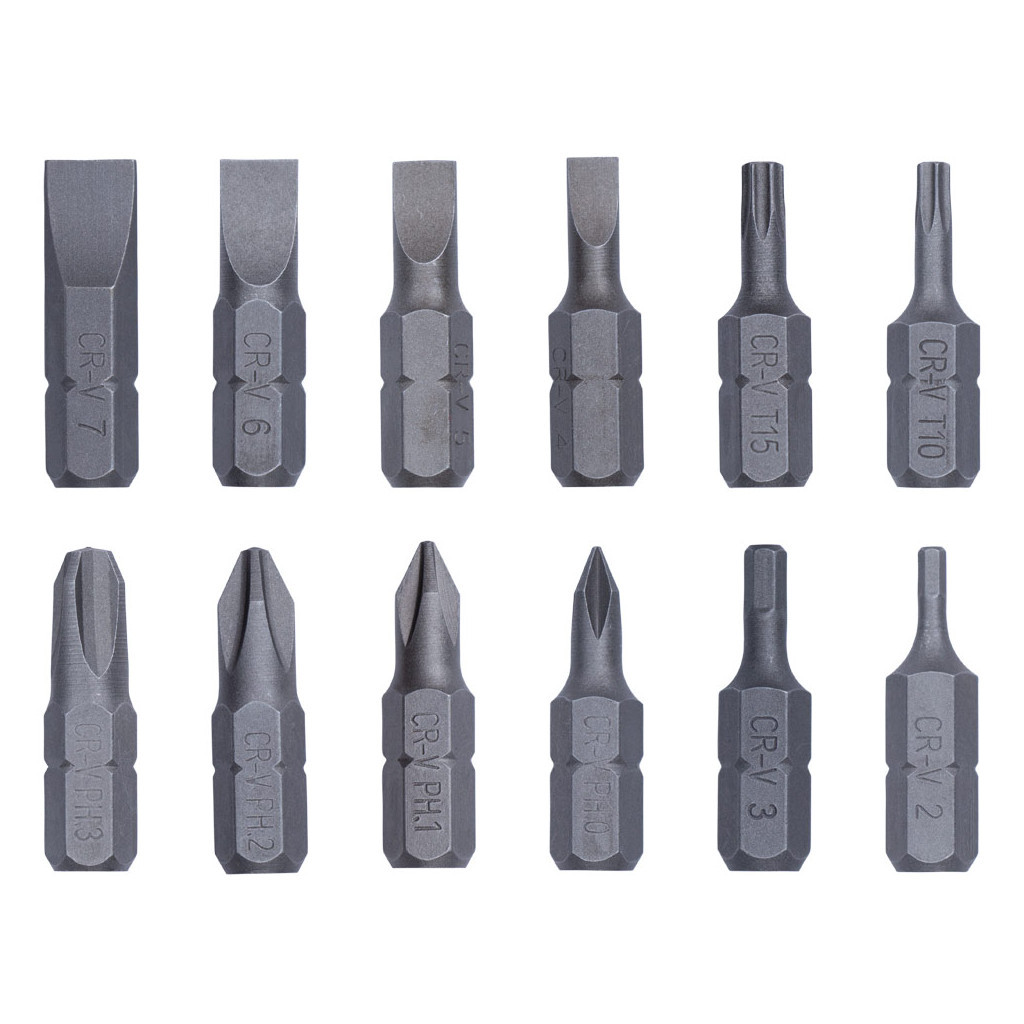 Набір викруток Sigma з реверсом c бітами 12шт CrV (4001831) - изображение 5