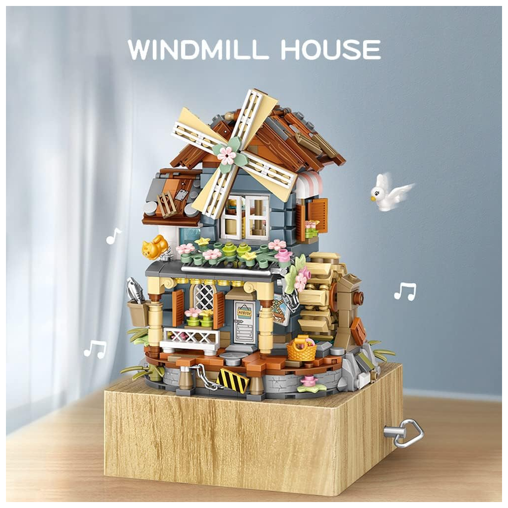 Конструктор LOZ mini Музична скринька з вітряним млином (1239) - зображення 4