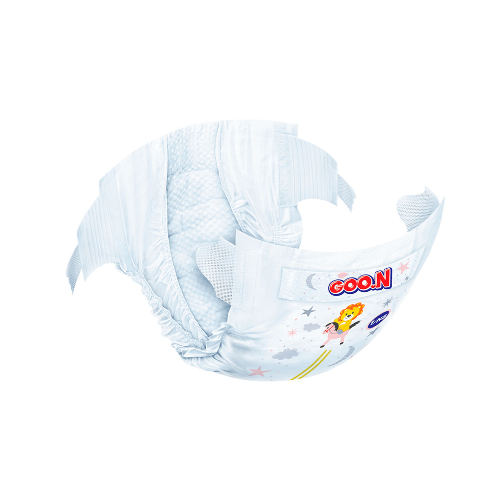 Підгузки GOO.N Premium Soft Newborn до 5 кг розмір SS на липучках 72 шт (863222) - зображення 3
