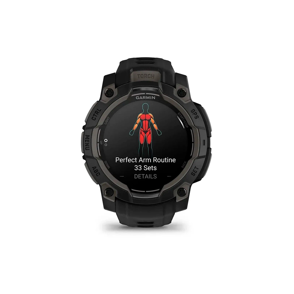 Смарт-годинник Garmin Instinct 3, 45mm, AMOLED, Black Bezel with Black Band, GPS смарт-годинник (010-02936-00) - зображення 2