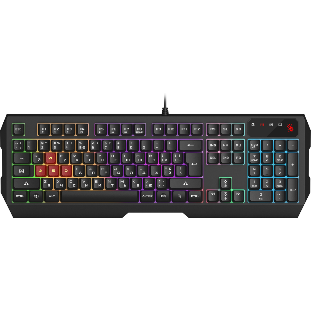 Клавіатура A4Tech Bloody B135N USB Black (4711421977678) - зображення 1