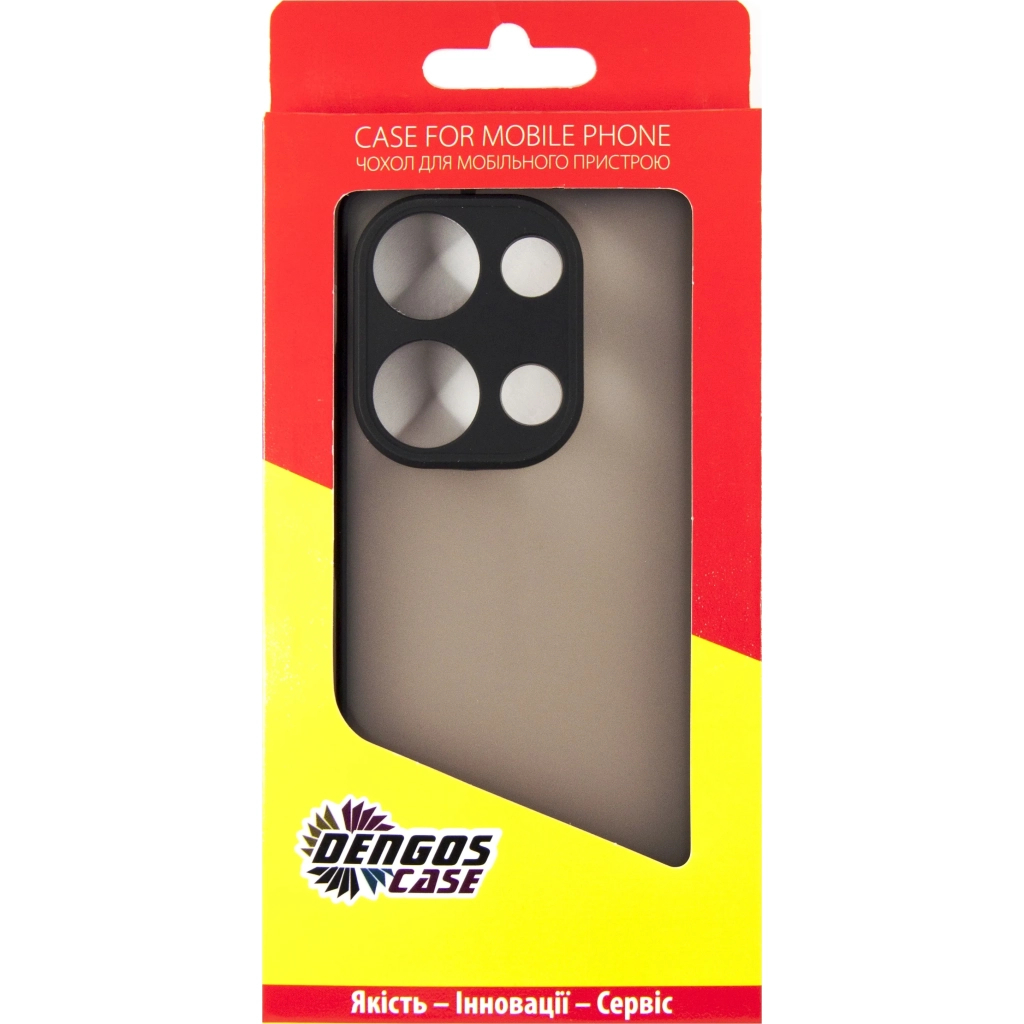 Чохол до мобільного телефона Dengos POCO M6 Pro 4G Matte + glass (Black) (DG-KM-111) - зображення 4