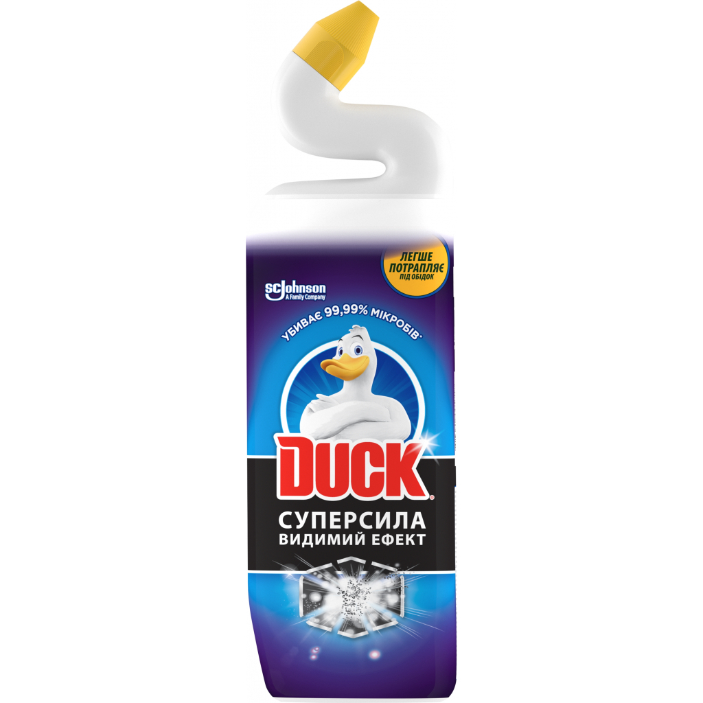 Засіб для чищення унітазу Duck Суперсила Видимий ефект 900 мл (4823002005318) - зображення 1