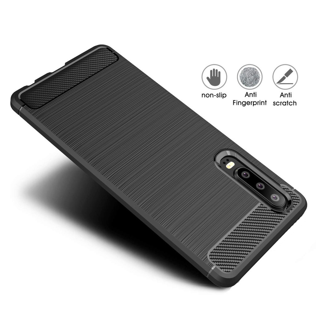 Чохол до мобільного телефона Laudtec Huawei P30 Carbon Fiber (Black) (LT-P30B) - зображення 3