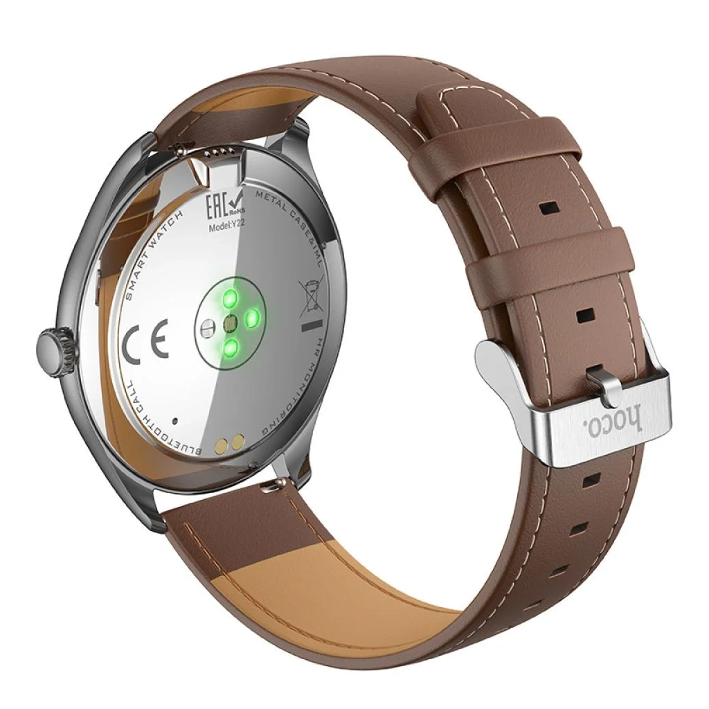 Смарт-годинник HOCO Y22 AMOLED Smart sports watch(call version) Silver (6942007628990) - зображення 2