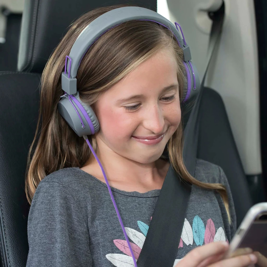 Навушники Jlab JBuddies Studio Kids Wired Graphite/Violet (IEUHJKSTUDIORGRYPRP6) - зображення 5