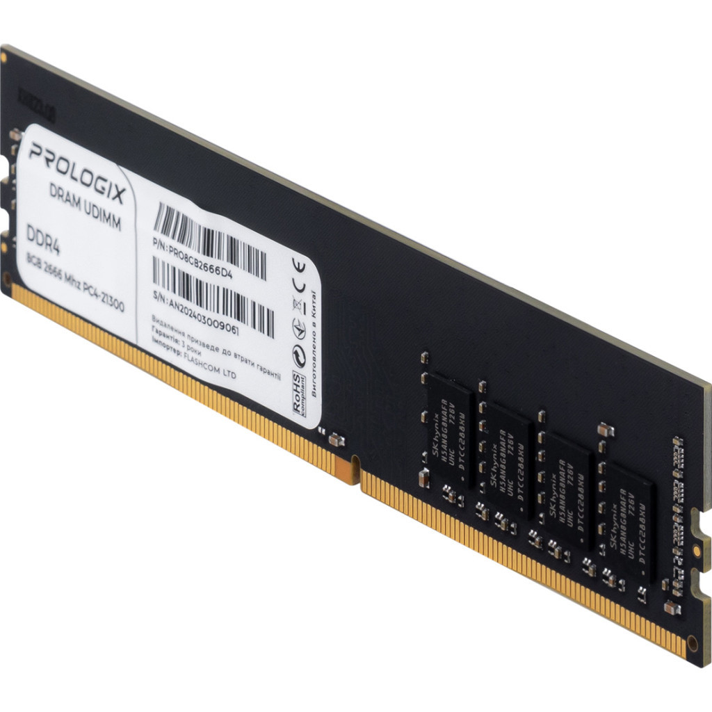 Модуль пам'яті для комп'ютера DDR4 8GB 2666 MHz Prologix (PRO8GB2666D4) - зображення 3
