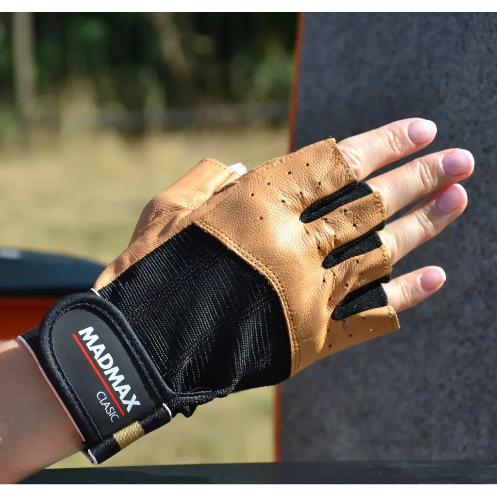 Рукавички для фітнесу MadMax MFG-248 Clasic Brown XXL (MFG-248-Brown_XXL) - изображение 2