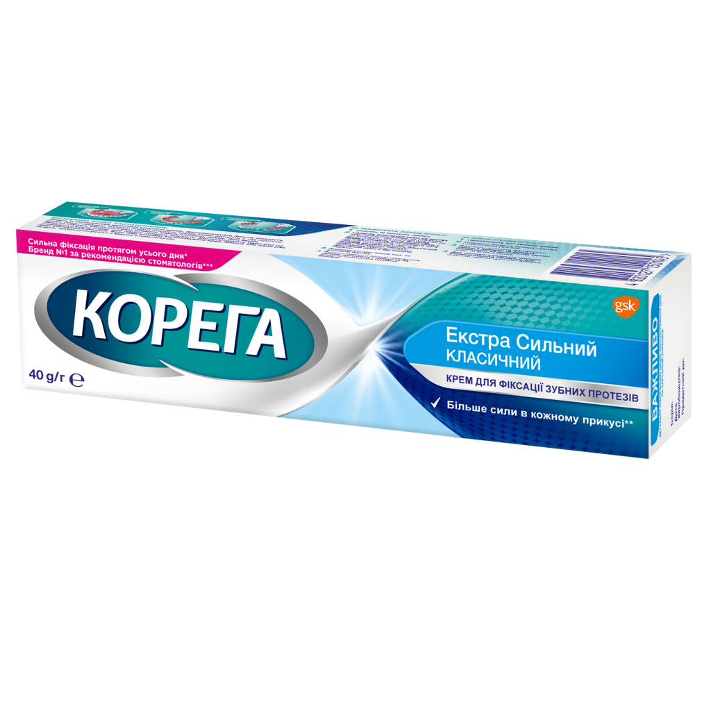 Крем для фіксації зубних протезів Corega Екстра сильний 40 г (4820127150145) - зображення 3