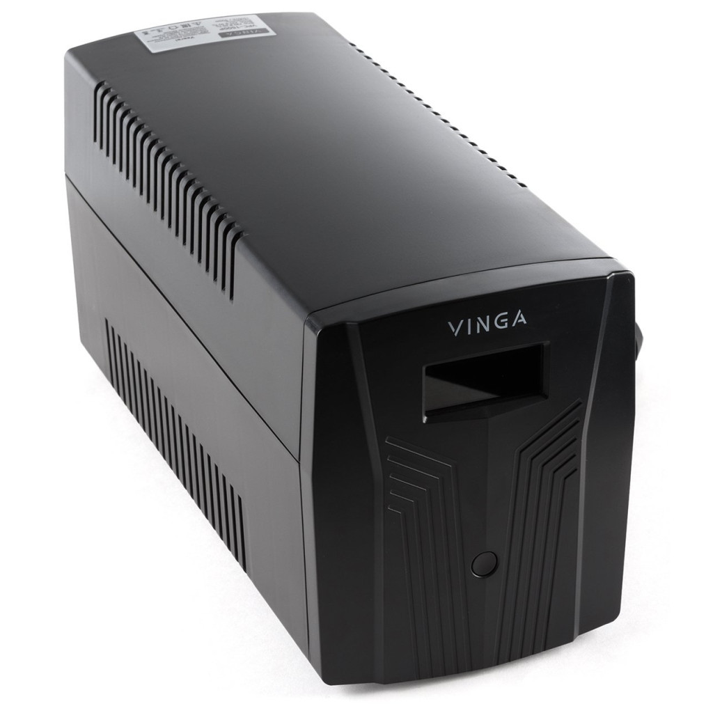 Пристрій безперебійного живлення Vinga LCD 1500VA plastic case (VPC-1500P) - зображення 9