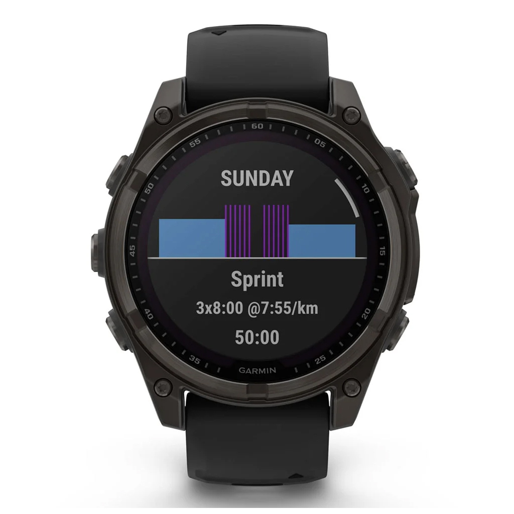 Смарт-годинник Garmin fenix 8 47mm,Saph Solar,CrbnGry Ti/Blk,Blk/PblGryBnd (010-02906-11) - зображення 9