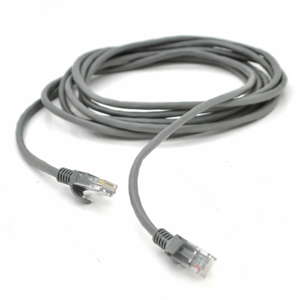 Патч-корд Ritar 20м, RJ-45, Cat.5e, CU, мідь, сірий (PCR-CU/20G / 13086) - зображення 1