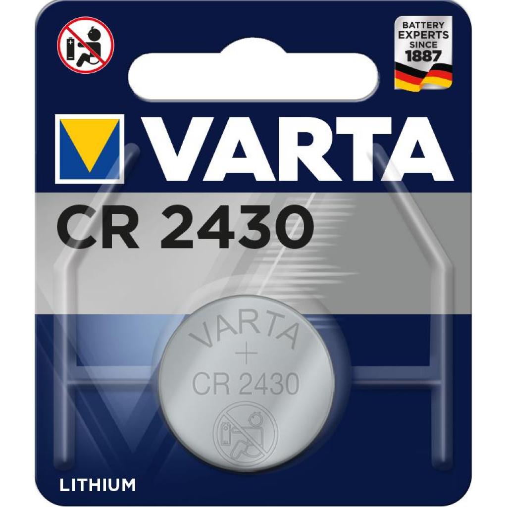 Батарейка Varta CR 2430 Lithium * 1 (06430101401) - зображення 1