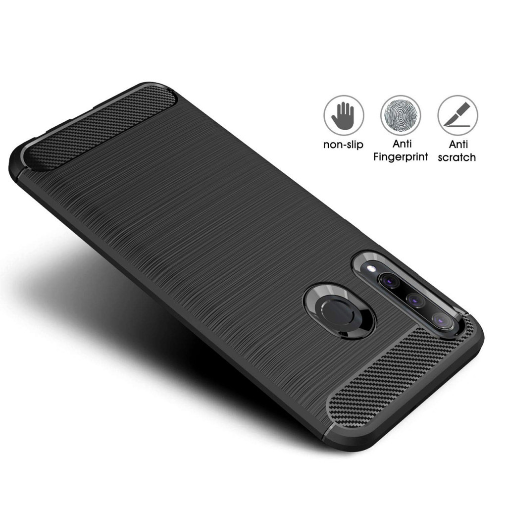 Чохол до мобільного телефона Laudtec Huawei P Smart 2019 Carbon Fiber (Black) (LT-PST19) - зображення 3