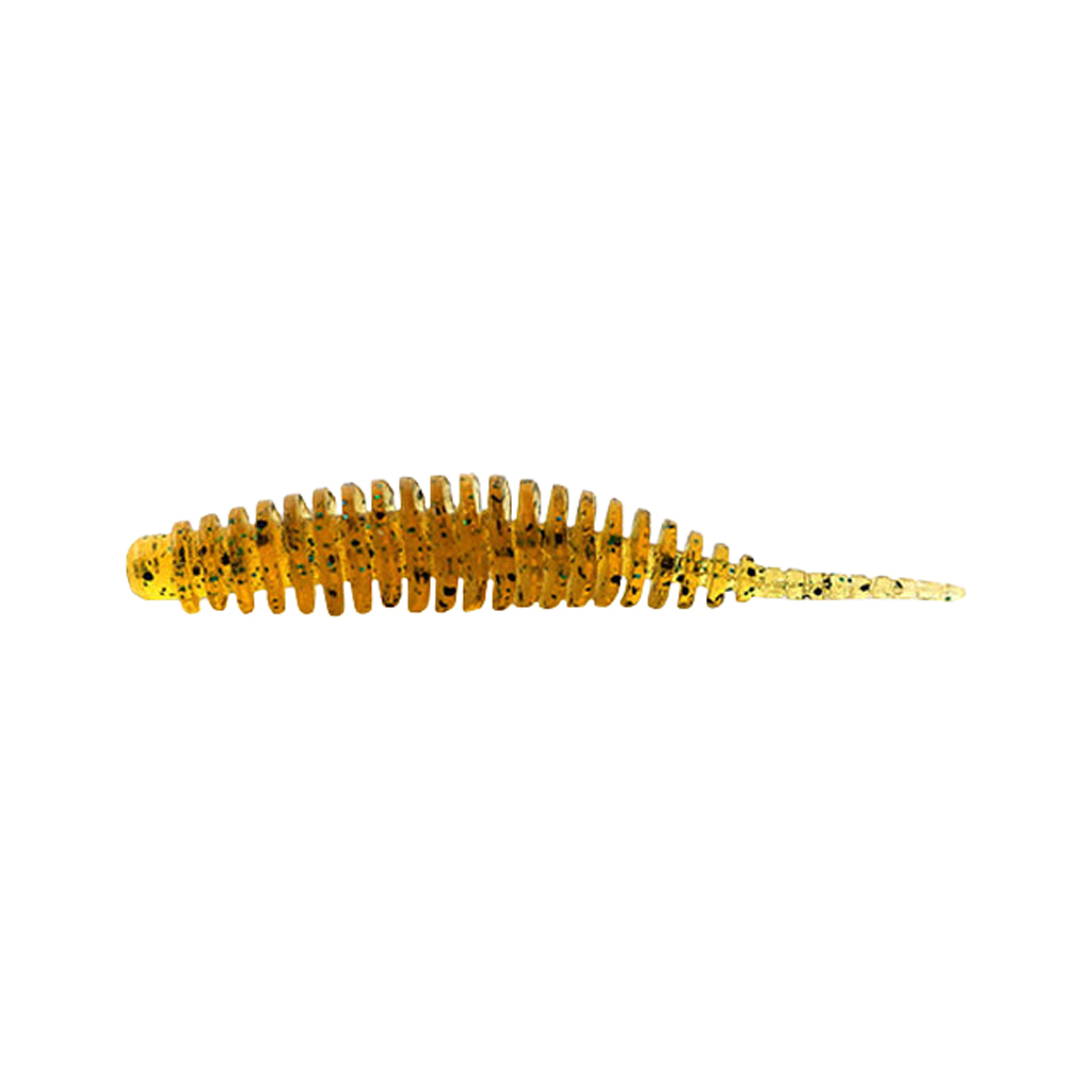 Силікон рибальський FishUP Tanta 1" 036 - Caramel/Green&Black (12шт/уп) (1862.02.47) - зображення 1