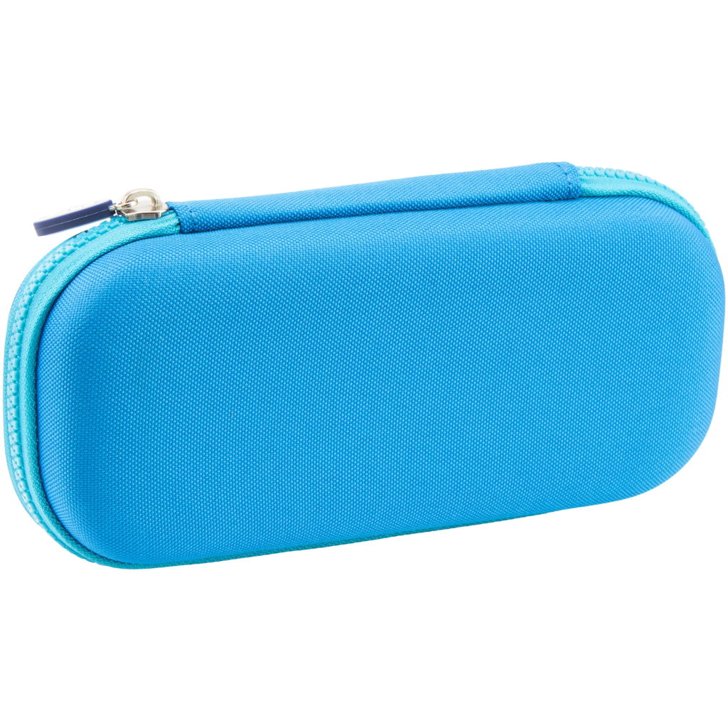 Пенал Cool For School з металевою аплікацією 1 відділення Блакитний (QT-5794-Blue) - зображення 2