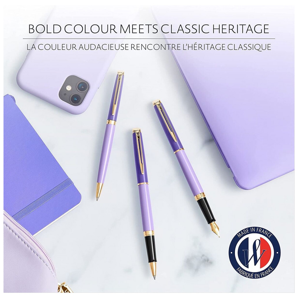 Ручка пір'яна Waterman HEMISPHERE Colour Blocking Purple GT  FP F (12 580) - зображення 9