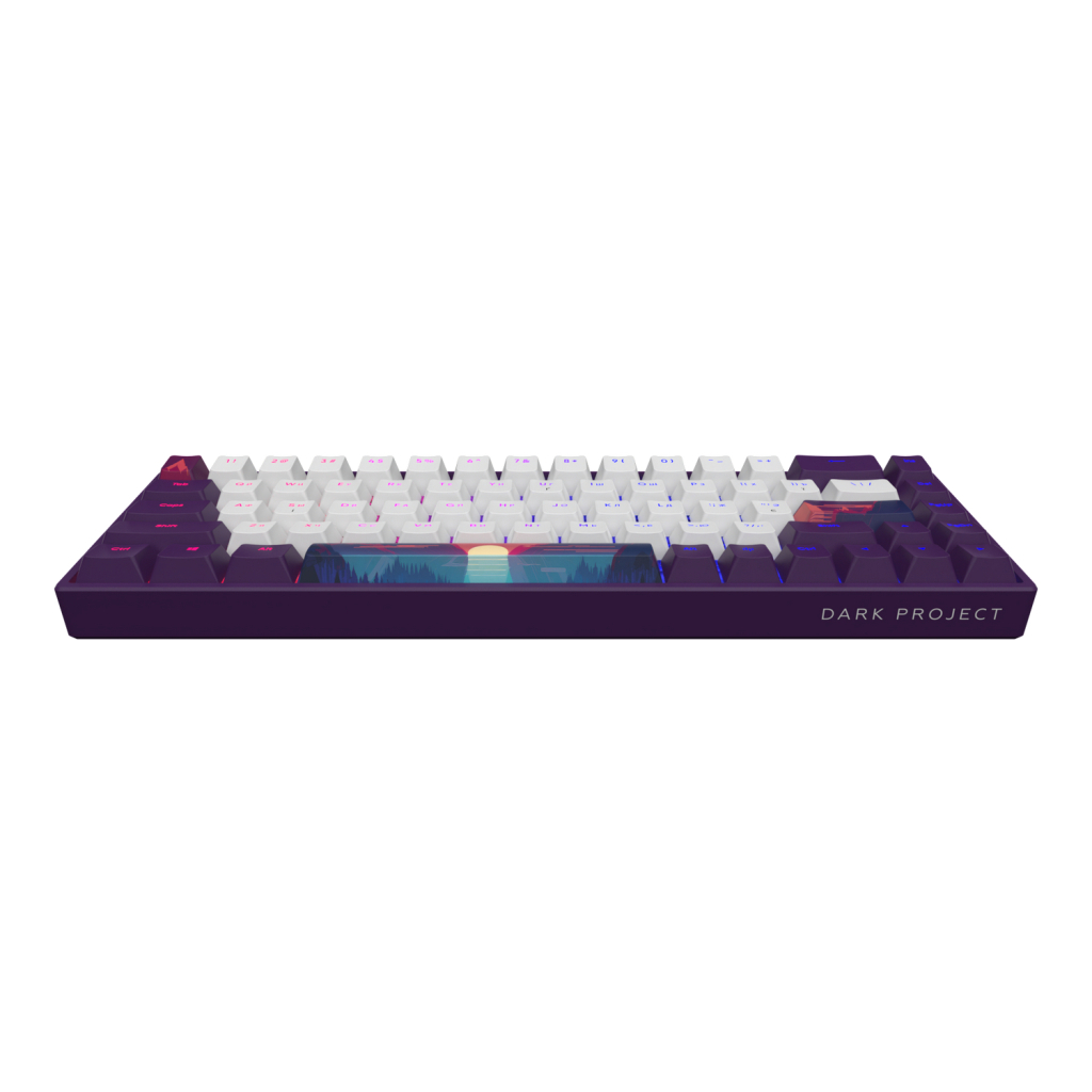 Клавіатура Dark Project Sunrise PBT RGB Mech G3MS Sapphire USB Violet/White (DPP68_GSH_SUNR_ANSI_UA) - зображення 3