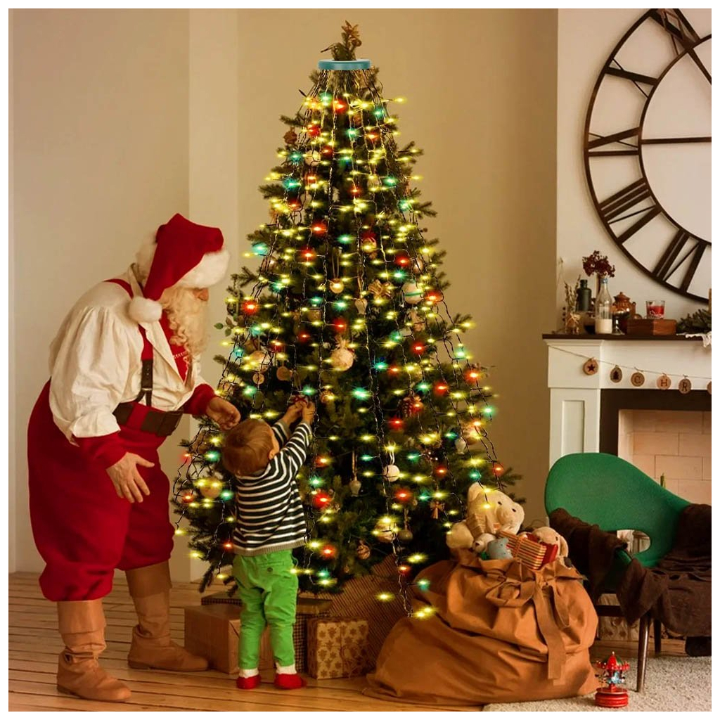 Гірлянда ColorWay Каскад LED 98 7 x 1.5 м 8 функцій (CW-G-98L71CUMC) - зображення 7