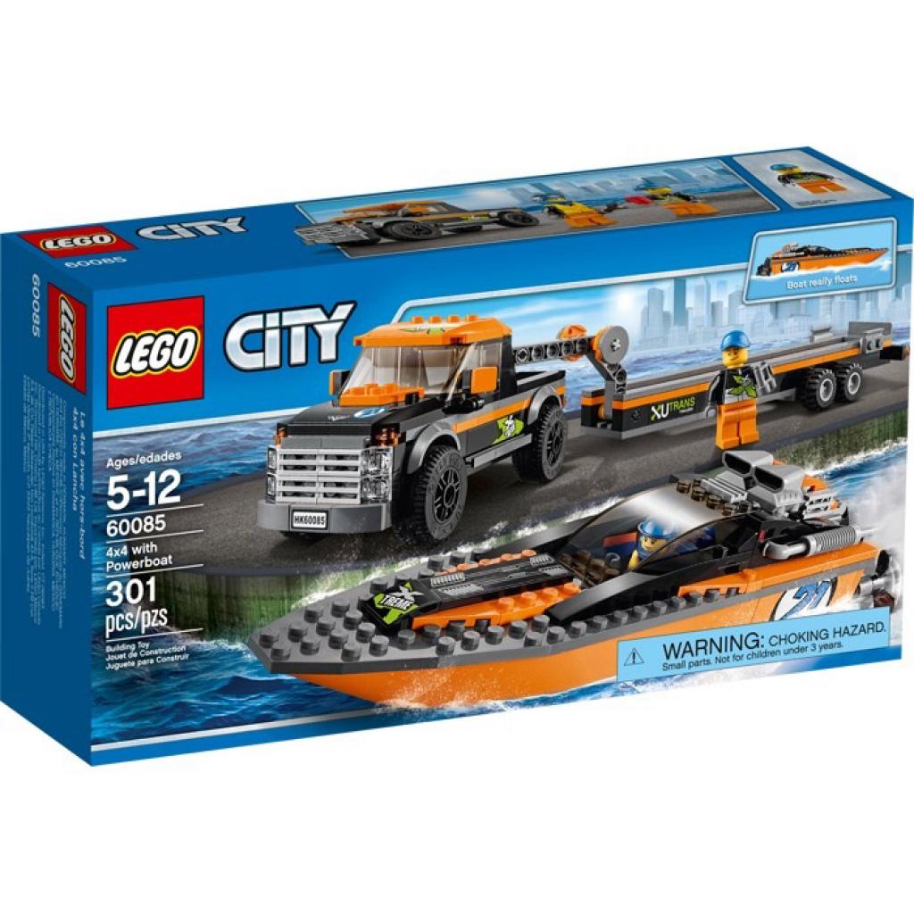 Конструктор LEGO City Позашляховик 4х4 з гоночним катером (60085) - зображення 1