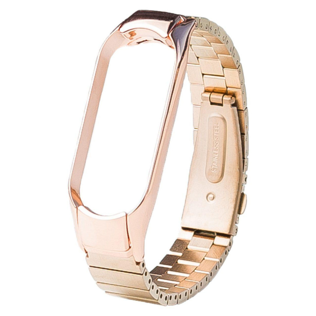 Ремінець до фітнес браслета XoKo Metal Premium Band для Xiaomi Mi band 5 Gold (XK-M5-MTGD) - зображення 1