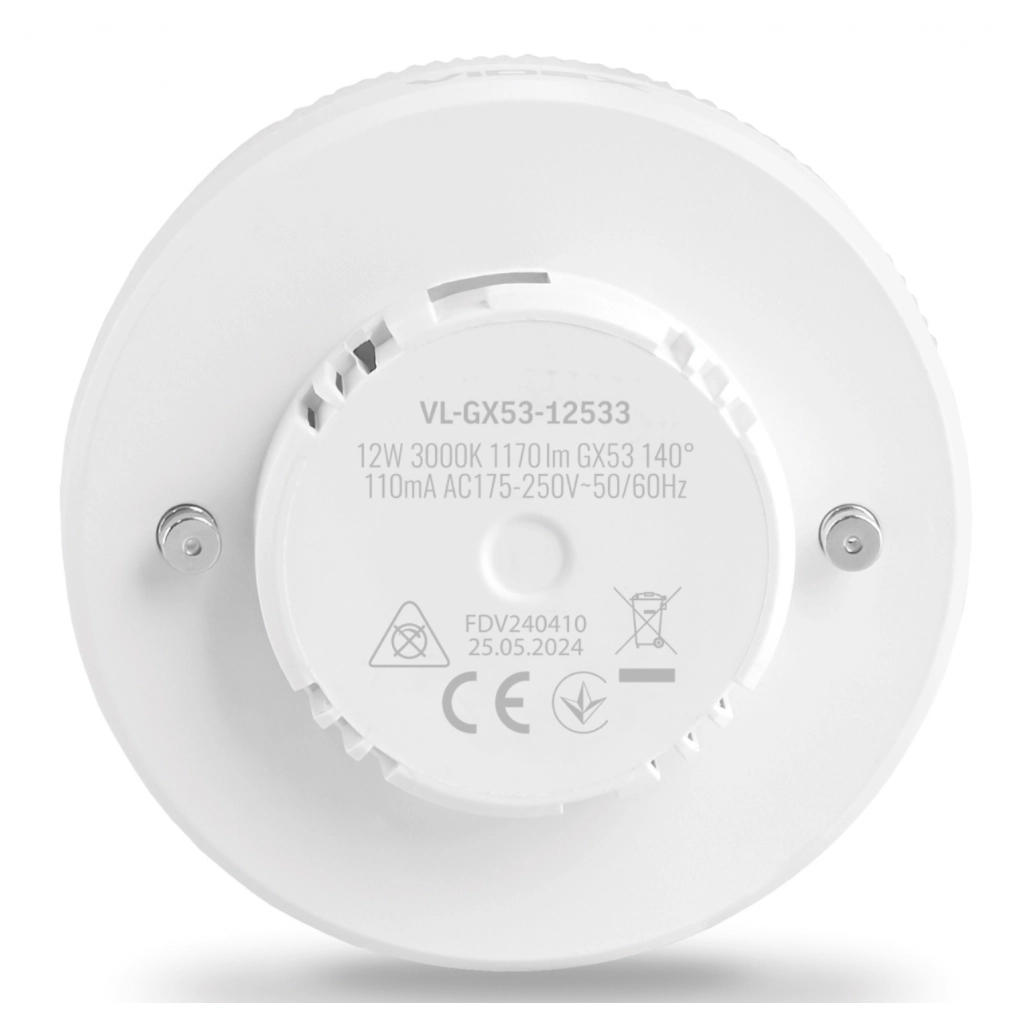 Лампочка Videx LED GX53 12W 3000K 220V (VL-GX53-12533) - изображение 2