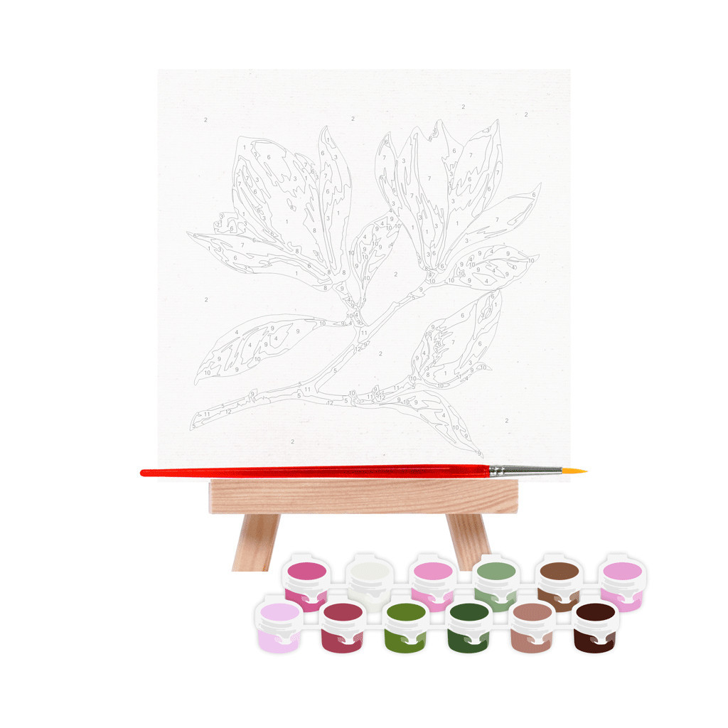 Картина по номерам Rosa Star Гілка магнолії 15х15 см (4823098540601) - зображення 2