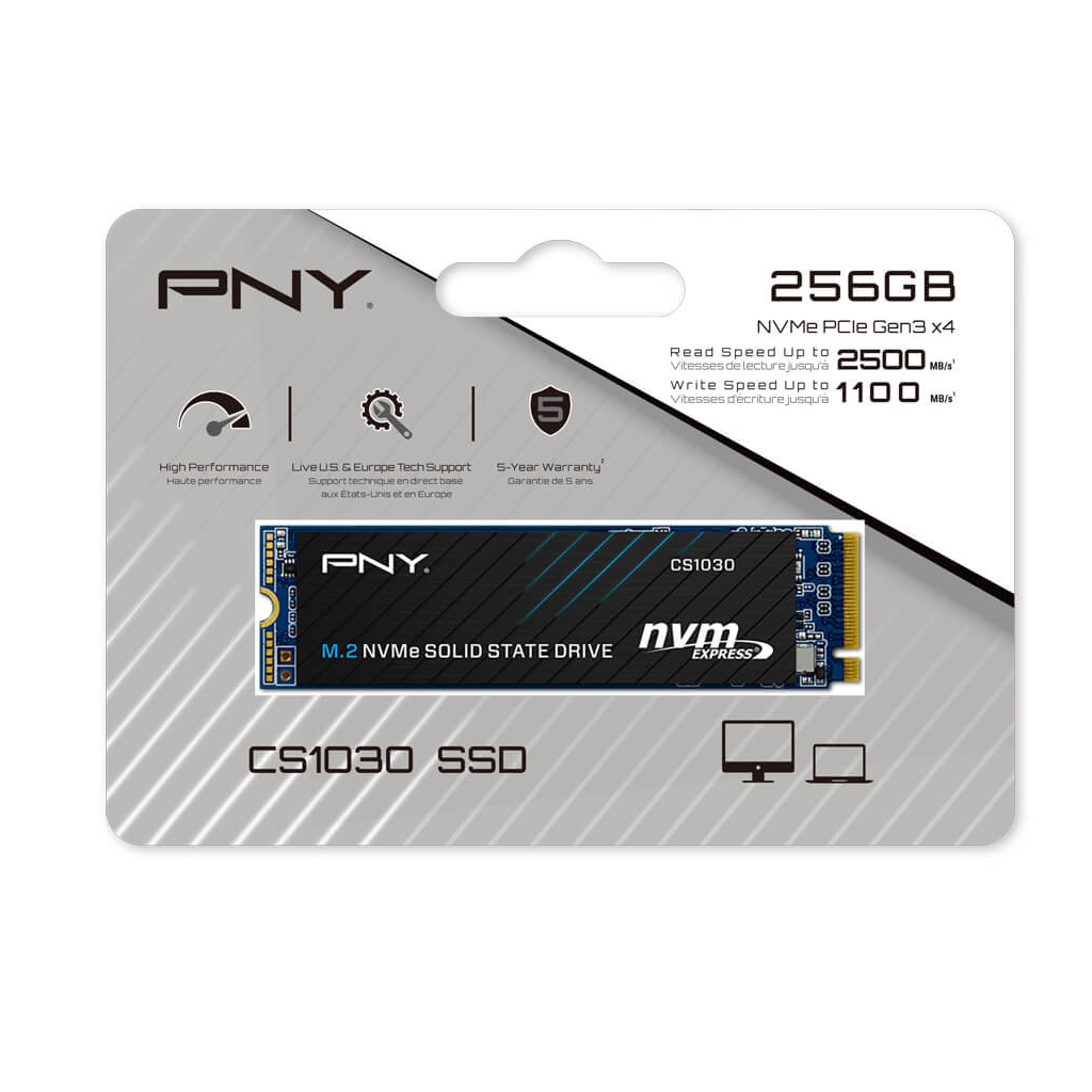 Накопичувач SSD M.2 2280 256GB CS1030 PNY (M280CS1030-256-CL) - зображення 3