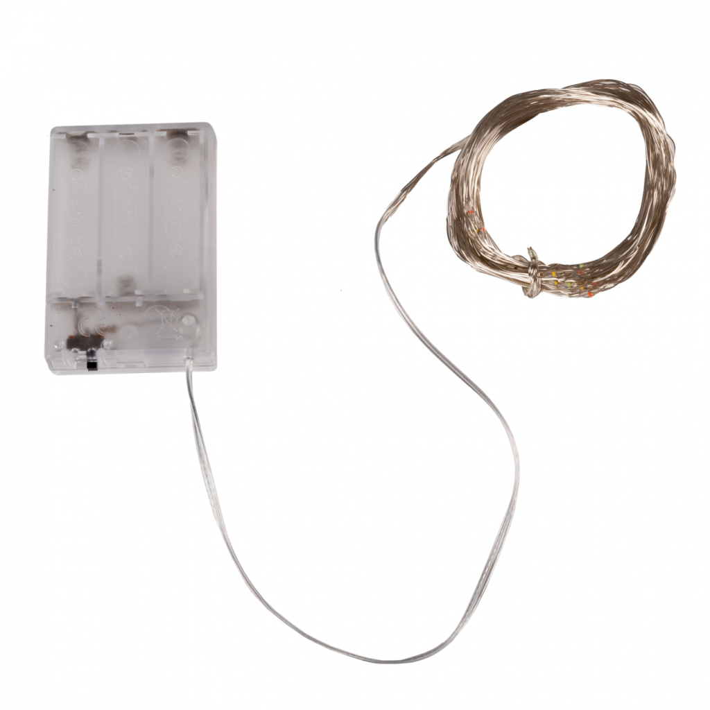 Гірлянда YES! Fun Пучок на мідному дроті 50 LED Різнокольорова 1 м Статична На батарейках (975014) - зображення 2