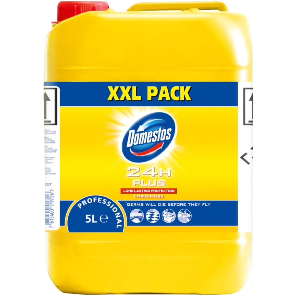 Рідина для чищення ванн Domestos Professional Цитрус з дезинфікуючим ефектом 5 л (7615400179756) - зображення 1
