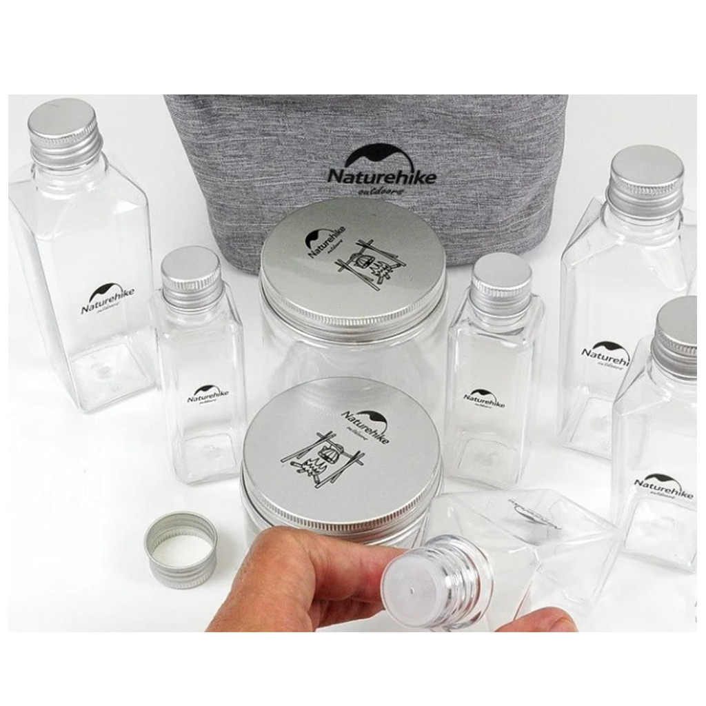 Набір туристичного посуду Naturehike BBQLNH19T002-P Grey для спецій (6927595737736) - зображення 1