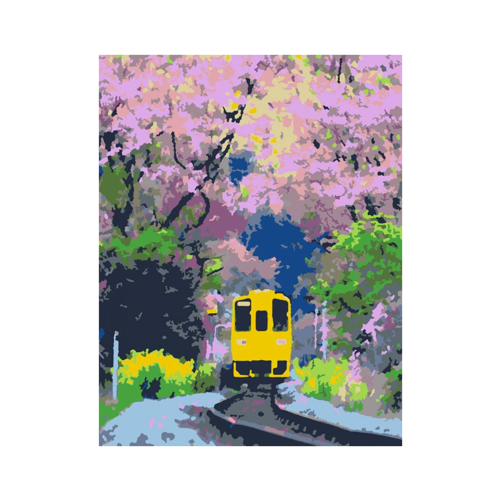 Картина по номерам Rosa Start Яскравий потяг 35х45 см (4823098512646) - изображение 1