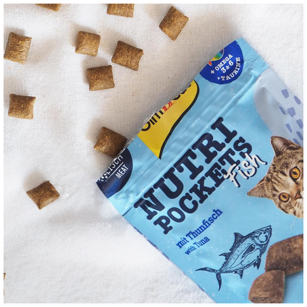 Ласощі для котів GimCat Nutri Pockets Fish Тунець 60 г (4002064419633) - изображение 2