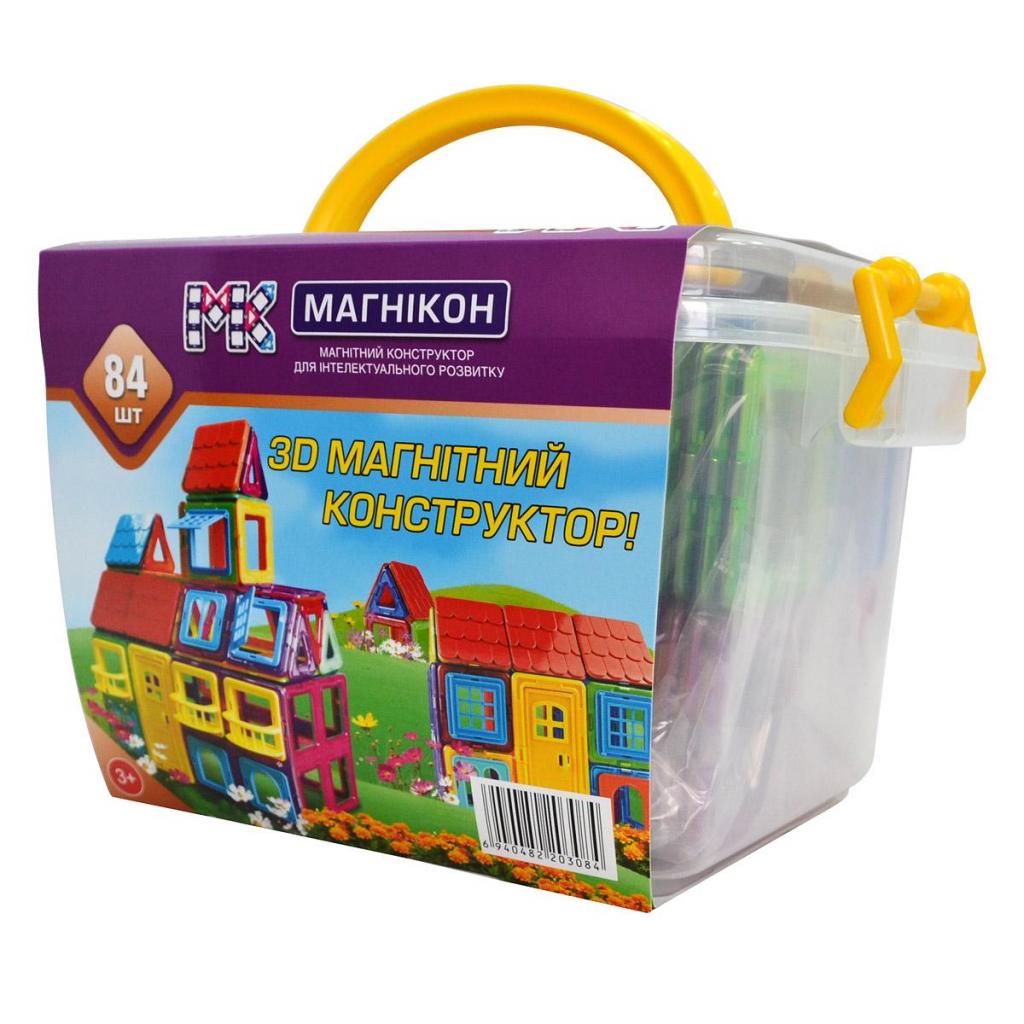 Конструктор Магнікон 84 детали Plastic box (МK-84) - зображення 2