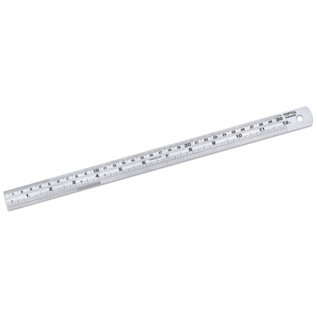 Лінійка будівельна Toptul 30 см із нержавіючої сталі (IABA0300) - зображення 1