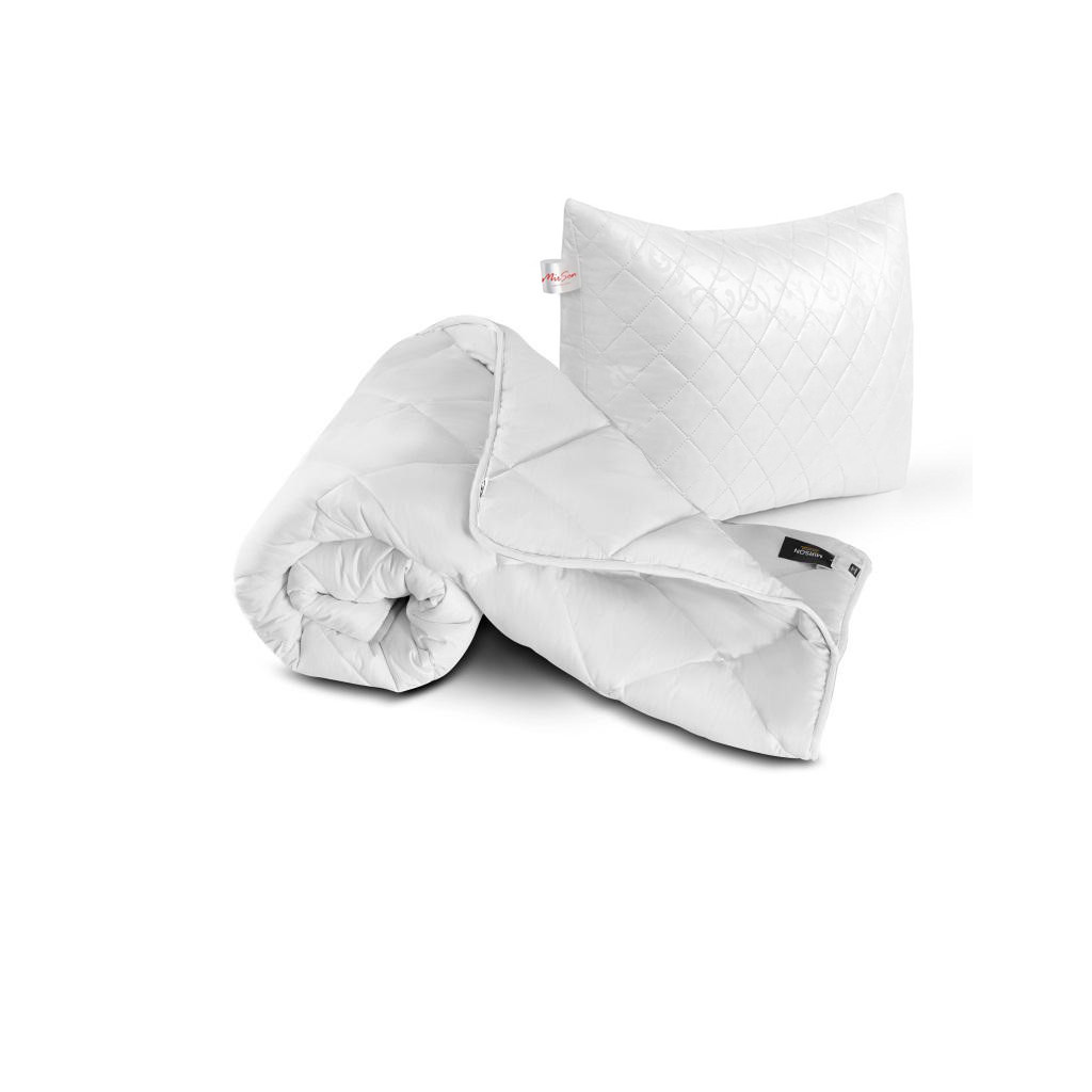 Ковдра MirSon Набір Бавовняний №1705 Eco Light White Ковдра 200х220 + поду (2200002656306) - зображення 11