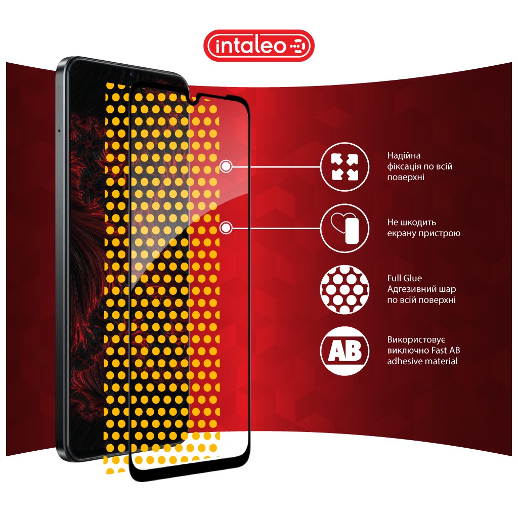 Скло захисне Intaleo Full Glue Realme Note 60X Black (1283126609053) - зображення 7