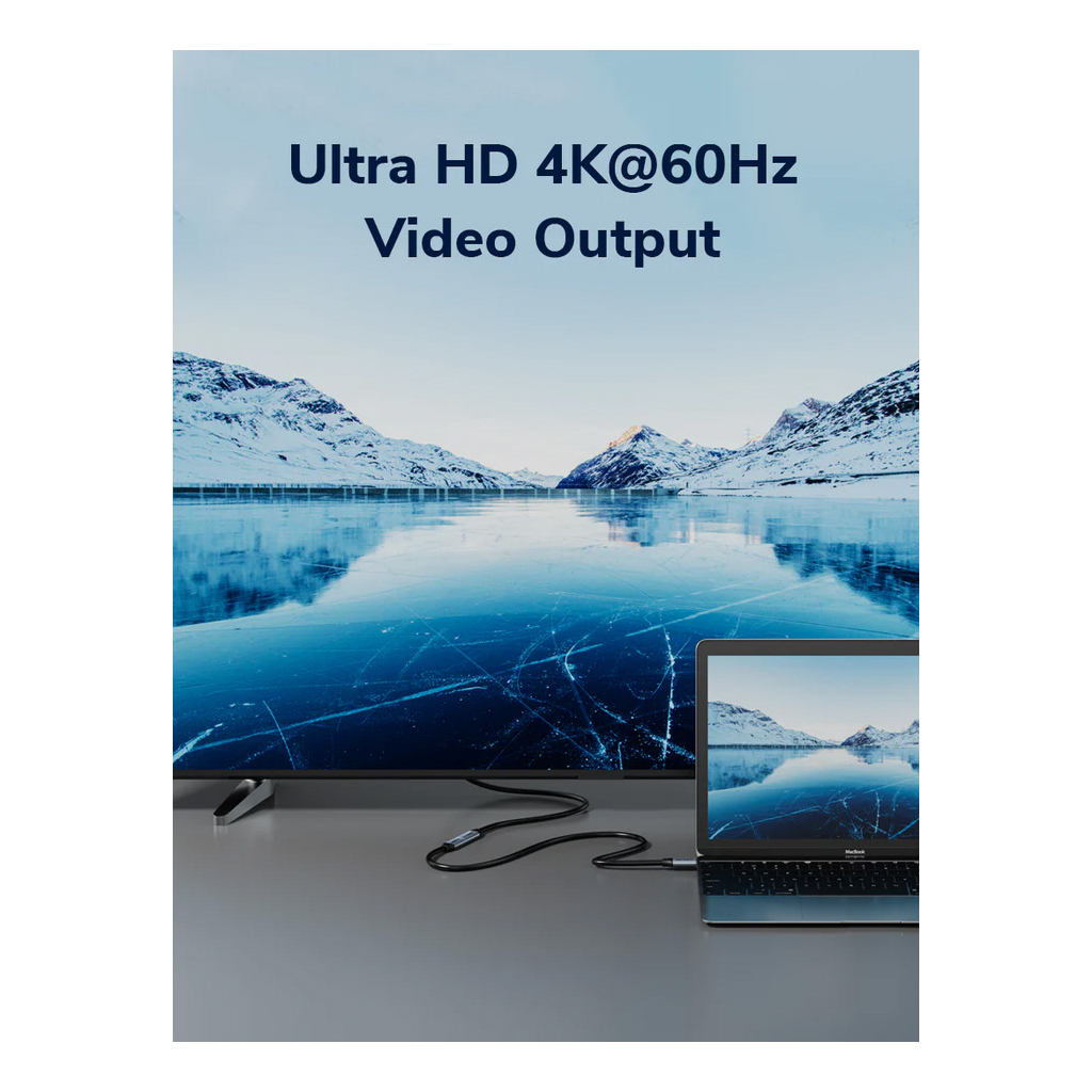 Дата кабель USB-C M to USB-C F 0.5m 5Gbps 60W 4K60Hz Cabletime (CA913664) - зображення 5