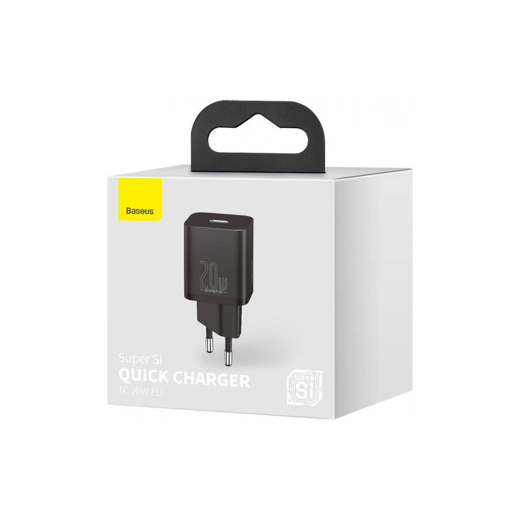 Зарядний пристрій Baseus 1 Type-C 20W (CCSUP-B01) - зображення 5