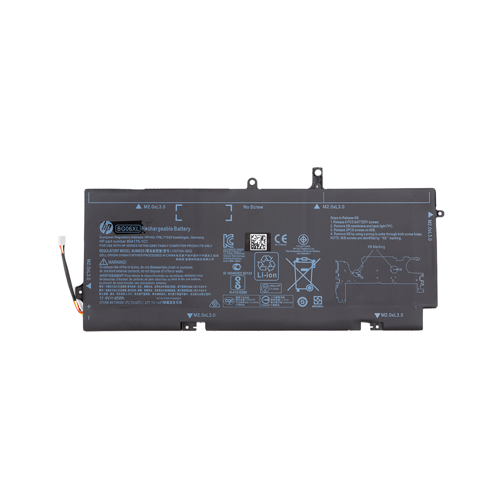 Акумулятор до ноутбука HP Folio1040 G3 (BG06XL) 11.4V 3950mAh (NB461950) - зображення 1