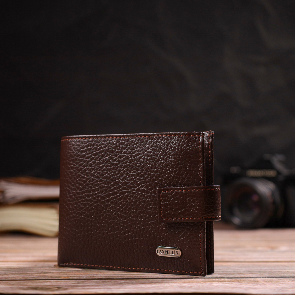 Гаманець Canpellini З натуральної шкіри Коричневий (21891) - зображення 8