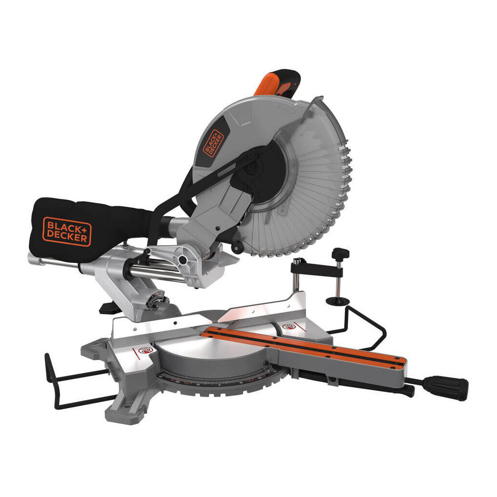 Торцювальна пила Black&Decker 2100 Вт, диск 254х30 мм, 5000 об/хв, XPS, вага 18.5 кг (BES710) - изображение 1