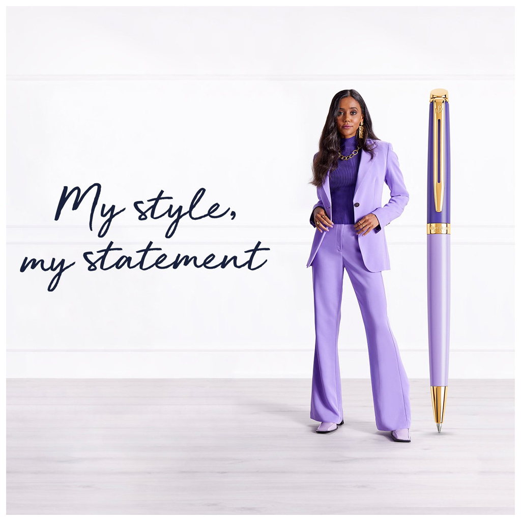 Ручка кулькова Waterman HEMISPHERE Colour Blocking Purple GT BP (22 580) - изображение 7