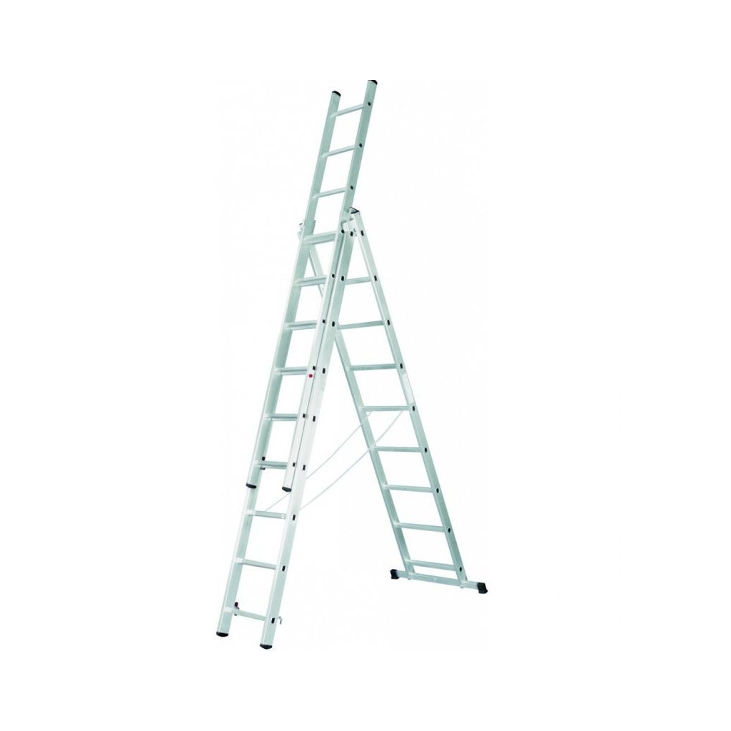 Драбина Werk універсальна трисекційна LZ3212B, 3х12 (126217) - зображення 1